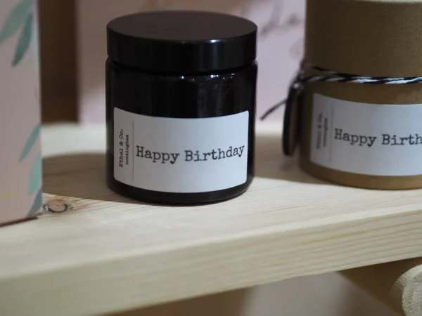 120ml Hand Poured Happy Birthday Candle
