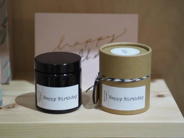 120ml Hand Poured Happy Birthday Candle