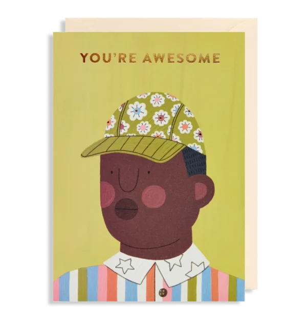 You're Awesome Face Card
