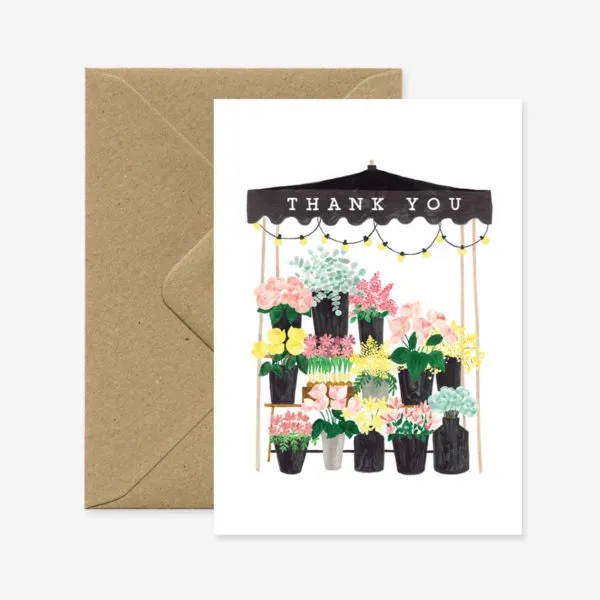 Thank You Flower Stall Card