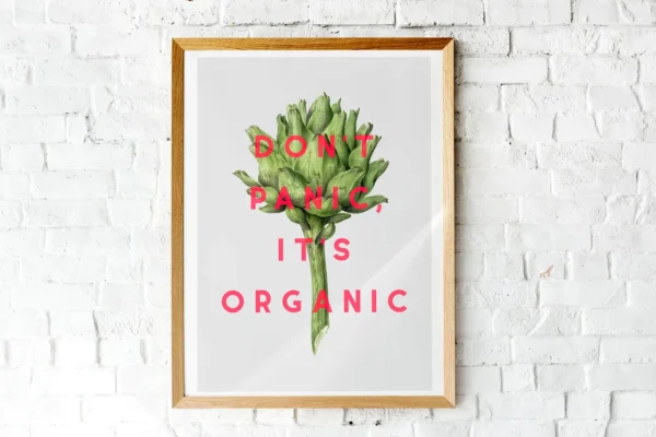 Don't Panic It's Organic | A5 Print