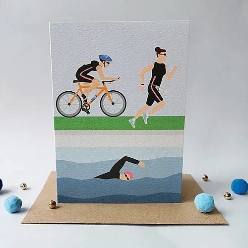 Triathlon Male or Female Card
