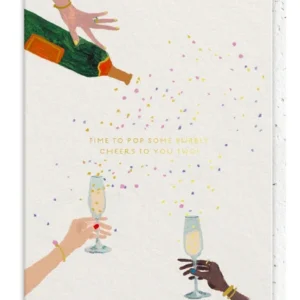 Pop Some Bubbly Wedding Card