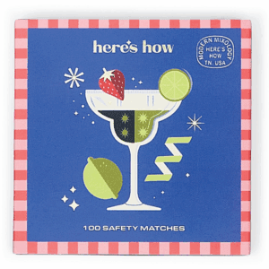 Cocktail Glass Safety Matches