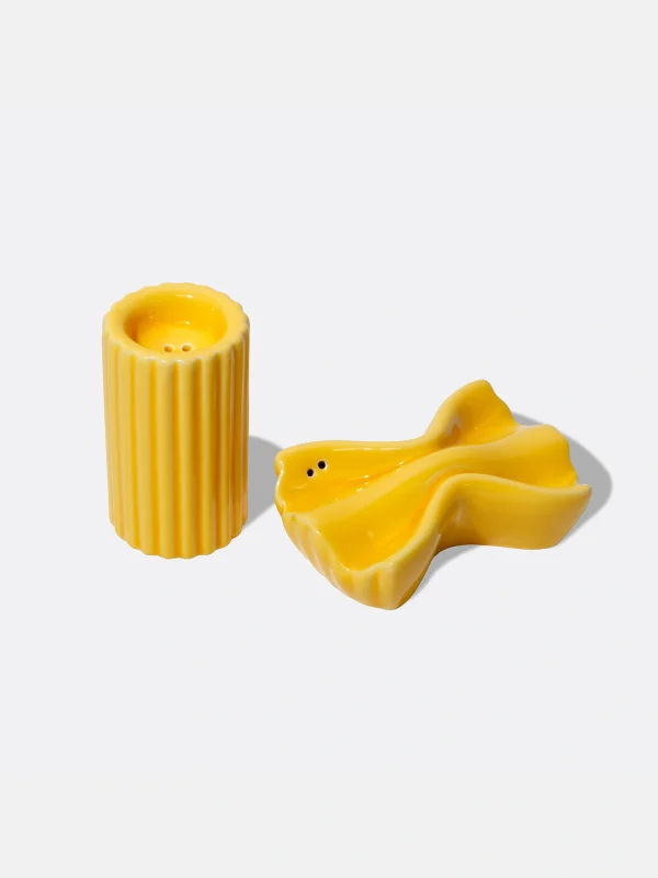 Salt and Pepper Shakers in the shape of pasta