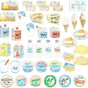 Sticker box Milk