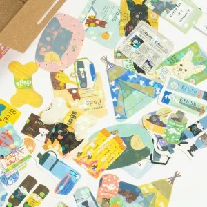 Sticker dog supply box