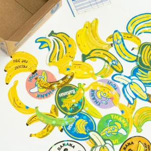 Haco Sticker Box bananas Mixed 40 assorted stickers