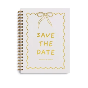 Front cover of wedding planner save the date