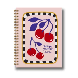 Front cover of the Cherries recipe journal
