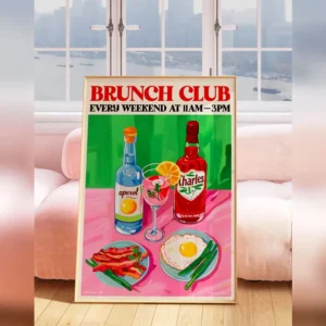 A3 Print Brunch Club Every Weekend Front Print