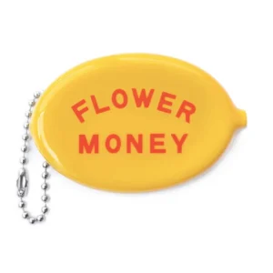 Coin Purse Flower Money Front