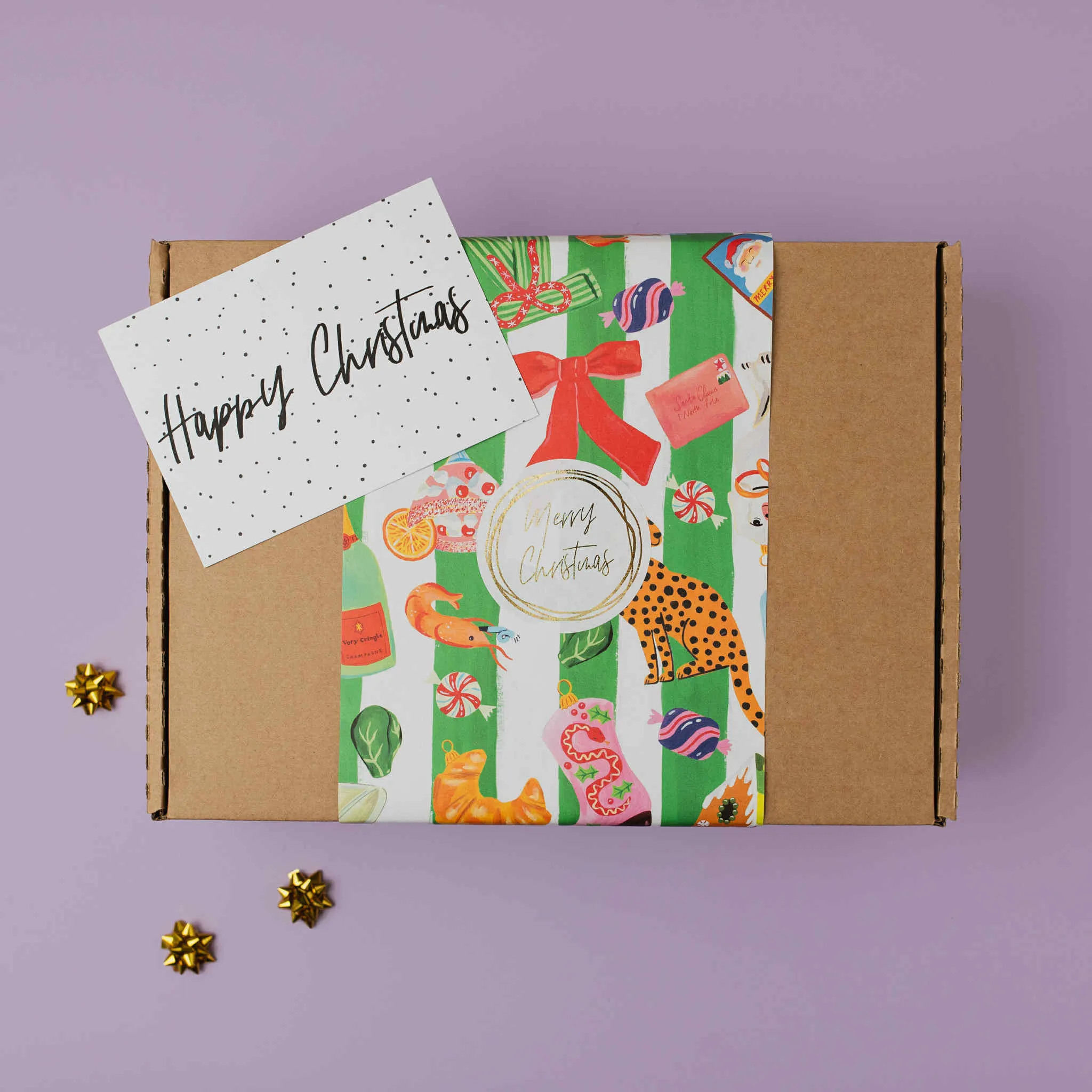 Nutcracker gift box wrapped