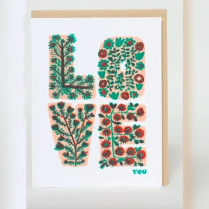 Floral Love You Card Front