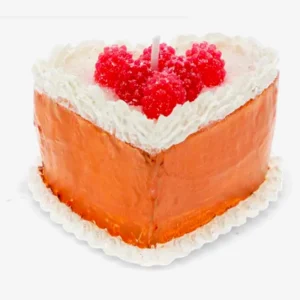 Sweet treat candle - Heart cake Front View