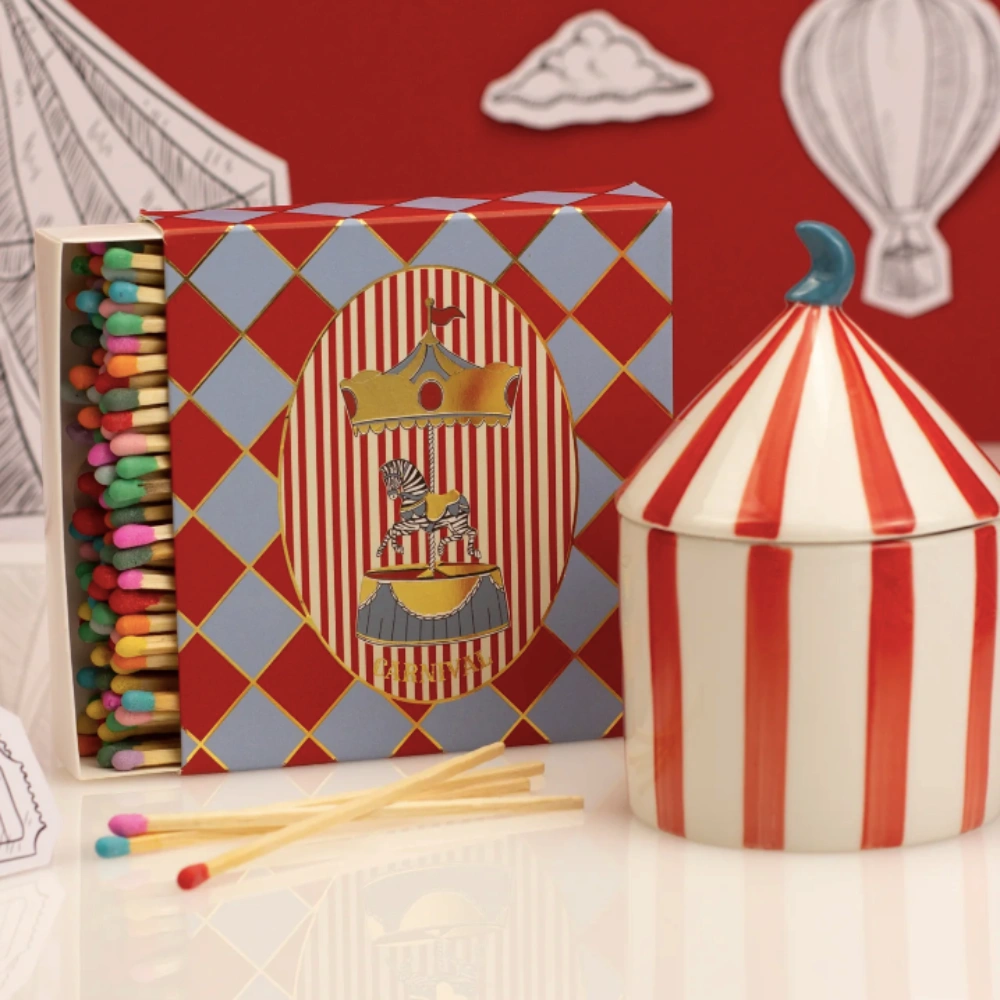 Carnival Zebra Matches Side Image
