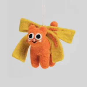 Wrap Hanging Decoration | Bonnie Cat in Ribbon