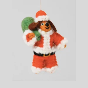 Wrap Hanging Decoration | Dog in Santa Costume