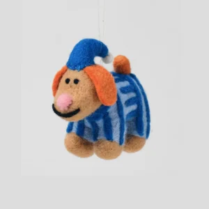 Wrap Hanging Decoration | Snoozy Dog in Pyjamas